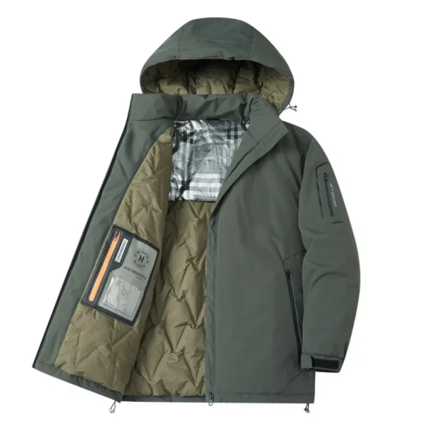 Winter thicken Outerwear Parkas Men New Trendy Brand Hooded Sports Bread Coat Thickened Warm Inner Graphene Warm Padded Jacket