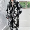 Men's Autumn Winter Fur Coats Warmth Thickened Leather Coats Fashion Casual Long Faux Fur Coats Streetwear Loose Fit Jackets