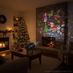 Christmas Projector Lights, Outdoor Holiday Led Projection Lamp, Waterproof Xmas Decor Snowflake Laser Light Party Stage Lights