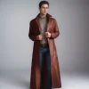 kf-S67ea79472c5a49dc9045b03983e9bad37 Autumn American Male God Fashion Temperament Solid Color Slim Fit Leather Extended Leather Coat New Men's Outerwear Coat S-5XL