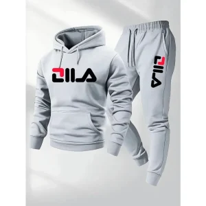 2025Spring and Autumn men's casual suit hooded sweatshirt and sweatpants 2-in-1 comfortable suit suitable for both men and women