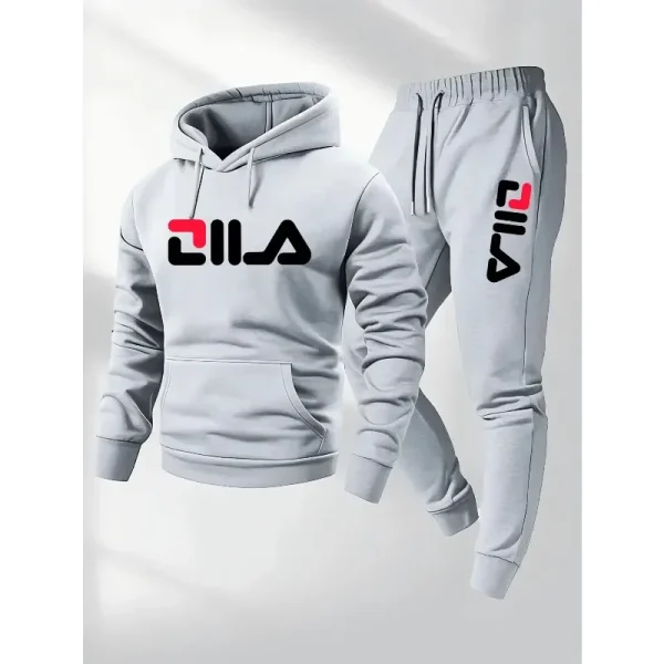 kf-S6ae51ce88b6c4ef9a3eb33586dbe90eaq 2025Spring and Autumn men's casual suit hooded sweatshirt and sweatpants 2-in-1 comfortable suit suitable for both men and women