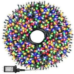 kf-S6f2340092d6240a997875733da8a301cx 200 LEDs 82ft Multicolor Christmas Tree Lights, LED Christmas Light String, 8 Fairy Light Modes with Memory Timer Function