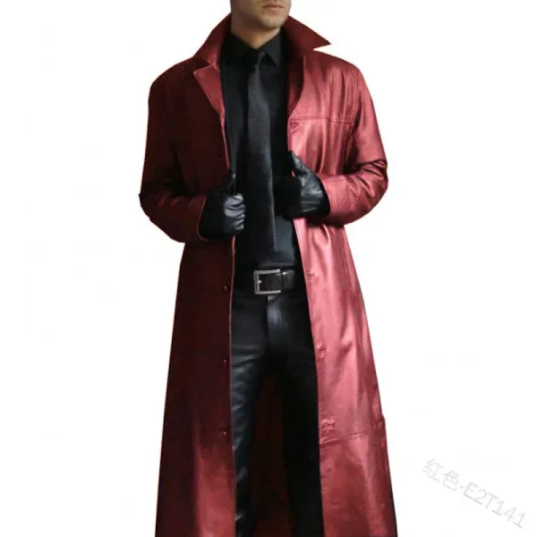 kf-S75529fc909d04898967d4d0aae4328b5u Autumn American Male God Fashion Temperament Solid Color Slim Fit Leather Extended Leather Coat New Men's Outerwear Coat S-5XL