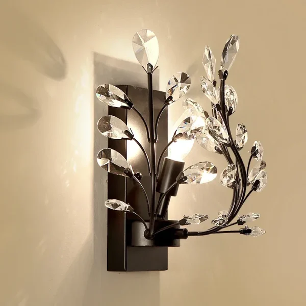 BROTHER Modern Crystal Wall lamp American Countryside LED Creative Living Room Corridor Home Decoration Light