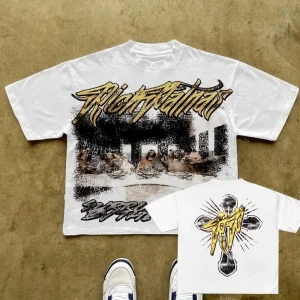 kf-S83439d9e48834d9c991c9c47e30fb2a0g Y2K Vintage Clothing Retro Classic Graphic Printed Loose Short Sleeve Harajuku Gothic Casua Cotton T Shirt Men Women