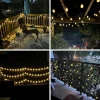 Solar String Lights Outdoor Bubble Ball Lighting String 8 LIghting Modes for Garden Wedding Birthday Holiday Theme Decoration
