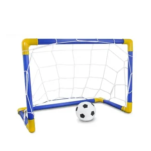 kf-S9b202d15eb1945b99354a90f5dcbbce5F Folding Mini Football Soccer Ball Plastic Removable Goal Post Net Set High-strength Kids Indoor Outdoor Child Birthday Gift