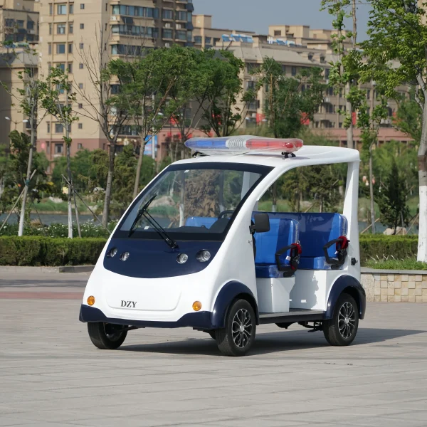 hot-selling 4 Seats Tourism Site Transportation Vehicle Electric Security Patrol Car mini adult electric patrol car