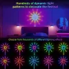 APP Smart Control IC LED RGB Firework Light 10pc*50cm+1pc 1m USB Power Music Synch 180 LED Light For Wall Christmas Decoration
