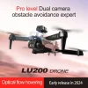 LU200 Drone 8K GPS Professional HD Aerial Photography Triple-Camera WIFI Omnidirectional Obstacle Avoidance Drone 10000M