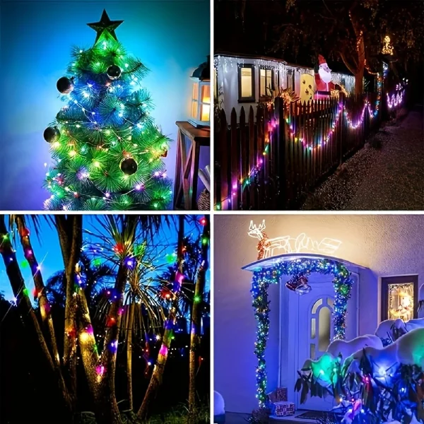 RGBIC Led String WS2812B Smart Fairy Light APP Remote Garland USB Waterproof Outdoor Christmas Light for Tree Bedroom Decoration