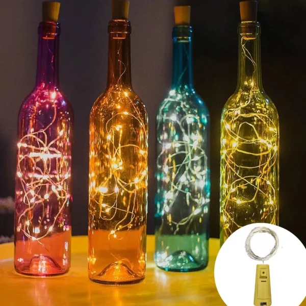 kf-Sbfc264bb31df4c09a1273f310ea058093 5pcs 2m Bar LED wine bottle cork string lights holiday decoration garland wine bottle fairy lights Christmas copper wire lights