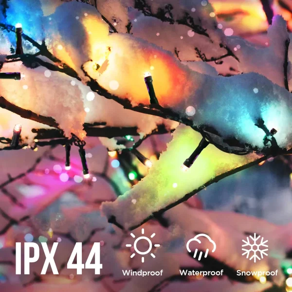 kf-Sc19aa2d8320d4833a212d0a53a6e1cc3Y 200 LEDs 82ft Multicolor Christmas Tree Lights, LED Christmas Light String, 8 Fairy Light Modes with Memory Timer Function