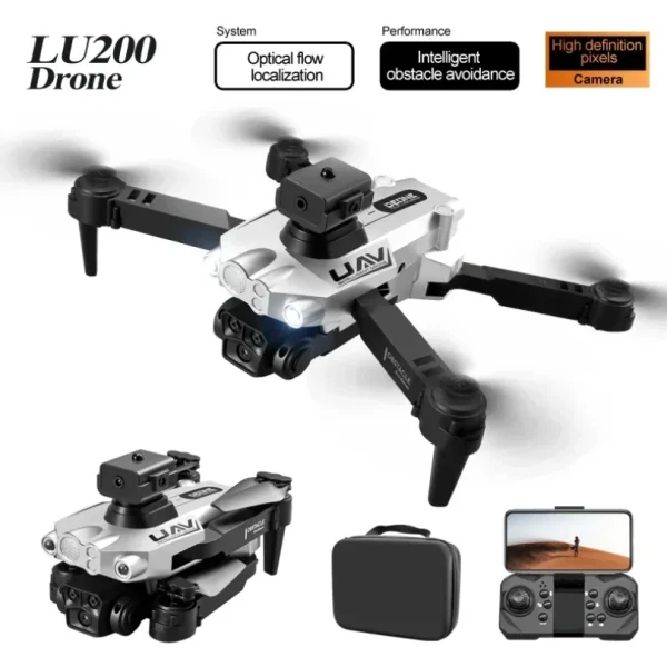 LU200 Drone 8K GPS Professional HD Aerial Photography Triple-Camera WIFI Omnidirectional Obstacle Avoidance Drone 10000M