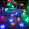 kf-Scb31f88707ef4a41a0062e0d4c3a049eE Snowflake LED String Fairy Light Garland Home Christmas Lights Wedding Decor Christmas Decor for Home Navidad Party Decoration