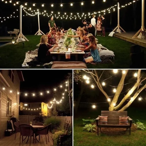 kf-Sd356cb0feb3c4237be06598ef209aa3eY 2024 New Solar Crystal Globe LED String Lights LED Solar Outdoor Light IP65 Fairy Light Christmas Garland for Garden Party Decor