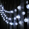 kf-Sda40ae8d13df4177bfcee7830e198a18Q 2024 New Solar Crystal Globe LED String Lights LED Solar Outdoor Light IP65 Fairy Light Christmas Garland for Garden Party Decor