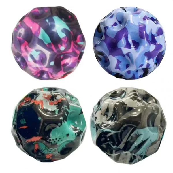 Extreme High Bouncing Ball Space Astro Jump Ball Moonball Kids Sensory Toys Improve Hand Eye Coordination Balle Rebondissante