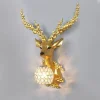 AFRA Contemporary Deer Antlers Wall Lamp Personalized And Creative Living Room Bedroom Hallway Aisle Decoration Light