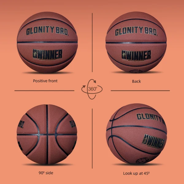 Basketball NonSlip Standard Size 7/6/5 Soft Wear Resistant PU Leather Outdoor Indoor Youth Children Match Training Ball Boy Gift