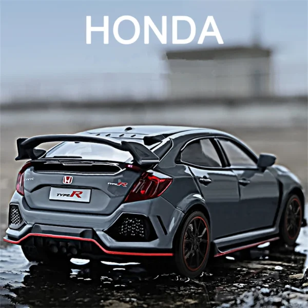 kf-Seff6feec05584a198d99bfb40514002ek 1:32 HONDA CIVIC TYPE-R Alloy Car Model Diecasts & Toy Vehicles Metal Sports Car Model Sound and Light Collection Childrens Gift
