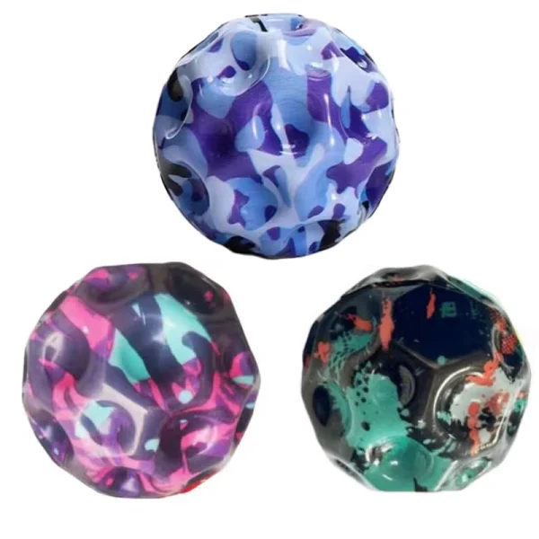 Extreme High Bouncing Ball Space Astro Jump Ball Moonball Kids Sensory Toys Improve Hand Eye Coordination Balle Rebondissante