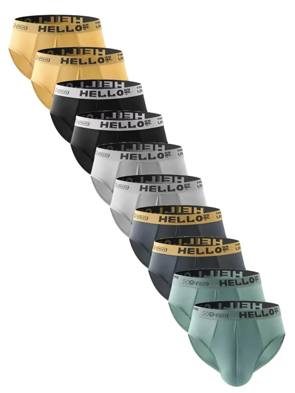 kf-Sfa23243d3efe4c8b8f303a9da3b56f87R 10Pcs Men's Boxer And Briefs Fashion Underwear High Stretch Boxer And briefs Shorts Breathable Soft Men's Shorts Comfortable