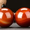 Natural jade red agate handball health care ball massage fitness ball children's hand play ball ladies elderly rehabilitation