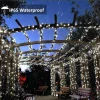 kf-Sfe656f463e4b4953a7b5ec87a4363e6ar Solar Powered Outdoor Fairy Lights IP65 Waterproof 8 Lighting Modes Suitable for Christmas Decoration Wedding Decoration