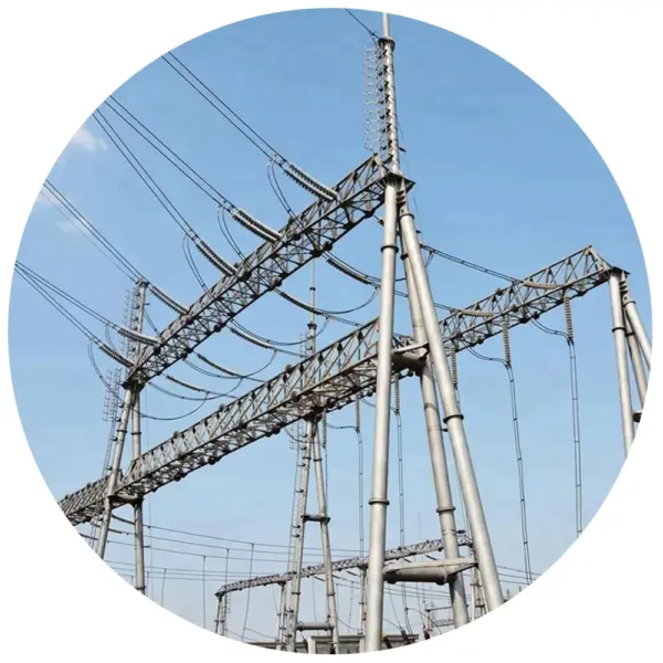 High Voltage10KV-550KV Steel Power Transformer Substation Structures Electric  Hot Dip Galvanized Electrical Power Transmission