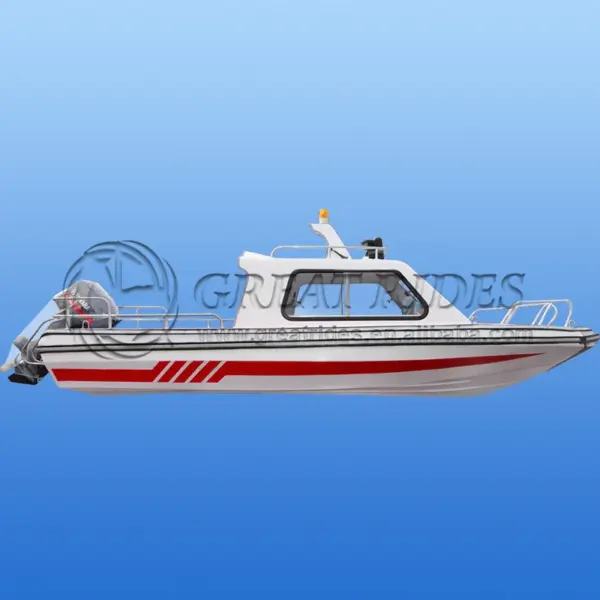 6-8 Persons Half Cuddy Cabin 17.6ft/5.38M Fiberglass Boat Offshore Cargo Landing Craft 6-8 Persons Half Cuddy Cabin 17.6ft/5.38M Fiberglass Boat Offshore Cargo Landing Craft