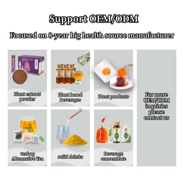 Wholesale American Ginseng Root Extract Tea Bags 98% Food Grade Ginsenosides Saponin Polyphenol Oil Plastic Container Mason Jar