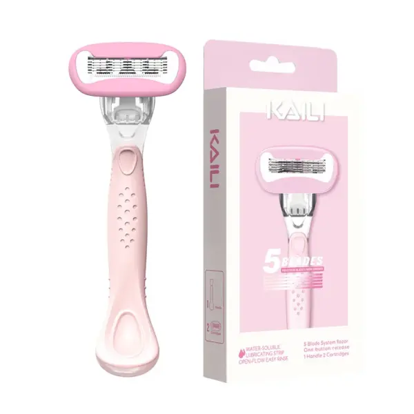 Private Label Box Packed Women Shaving razor 5 Blades Womens Razor Best Selling  Women Shaving Razor