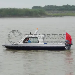 6-8 Persons Half Cuddy Cabin 17.6ft/5.38M Fiberglass Boat Offshore Cargo Landing Craft