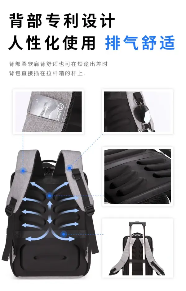 Top Best Most Selling Product in Alibaba This Month Multifunct 15.6 Inch Laptop Backpack Bag Pack for Male Business Travel