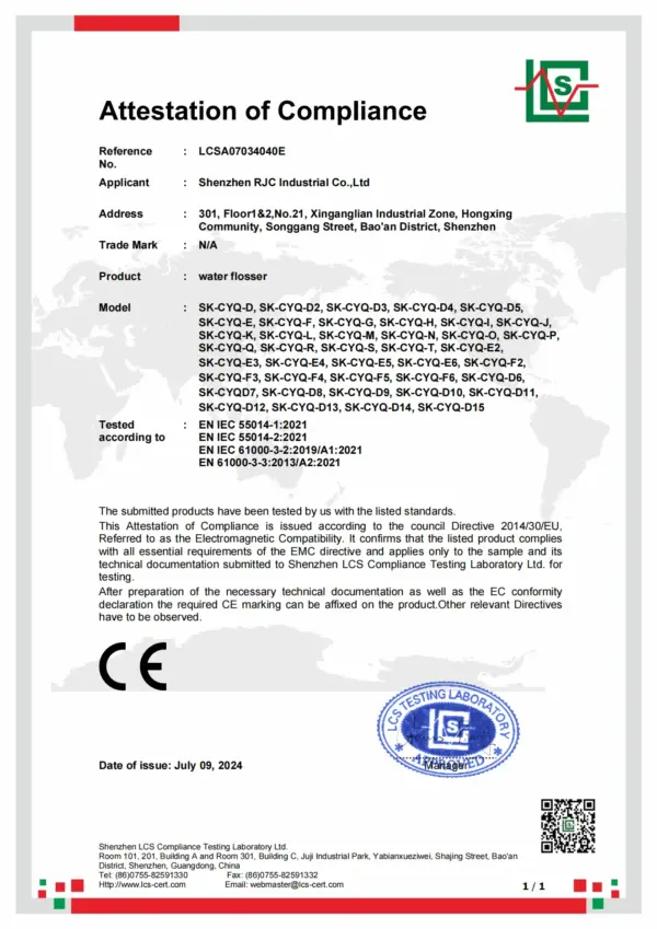 Most Selling Product in Alibaba 300ml Rechargeable Cordless Portable Travel Electric Dental Cleaner Oral Irrigator Water Flosser