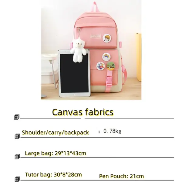 MKW3026 Wholesale Custom 4 in 1 Cheap School Bags Outdoor Travel Waterproof Kids Backpacks Set Casual Sports Backpacks for Girls