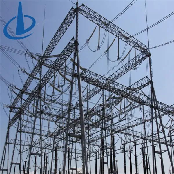 High Voltage10KV-550KV Steel Power Transformer Substation Structures Electric  Hot Dip Galvanized Electrical Power Transmission