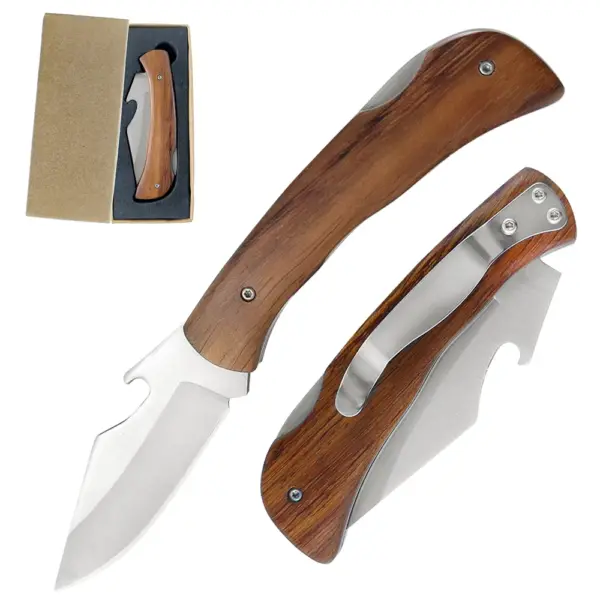 Brazilian Best-Selling Stainless Steel Blade Folding Tactical Camping EDC Pocket Canivete Knife with Wood Handle for Survival Brazilian Best-Selling Stainless Steel Blade Folding Tactical Camping EDC Pocket Canivete Knife with Wood Handle for Survival