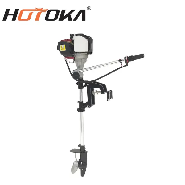 HOTOKA New 4 Stroke Outboard Engine China Cheap Small Out Boat Engine Speed 50cc Long Tail Boat Motors for Boats