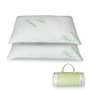 Top Selling OEM Wholesale Custom LOGO Bed Rest Pillow Cooling Shredded Bamboo Pillow