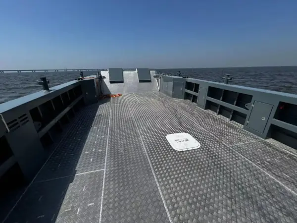 46ft 14m Aluminum Work Boat Cargo Barge Landing Craft for Sale