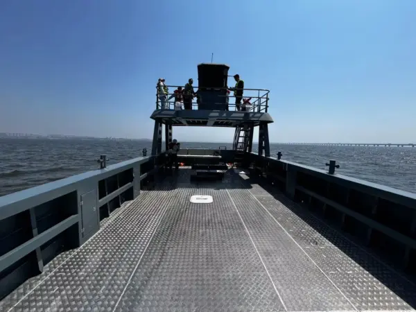 46ft 14m Aluminum Work Boat Cargo Barge Landing Craft for Sale