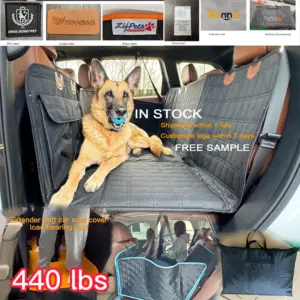 In Stock Luxury Pet Products Top Sellers Waterproof Backseat Extender Dog Car Seat Cover Pet Hammock Back Seat Hard Bottom