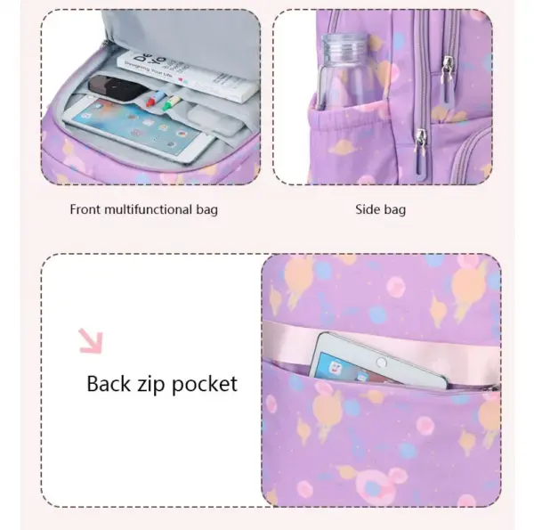 Large Capacity 3in1 School Bag Set Waterproof Student Backpack Mochilas Escolares Sac a dos School Bags School Backpack for Kids