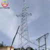 35KV Overhead Line Double Circuit Steel Construction Power Transmission Steel Iron Tower