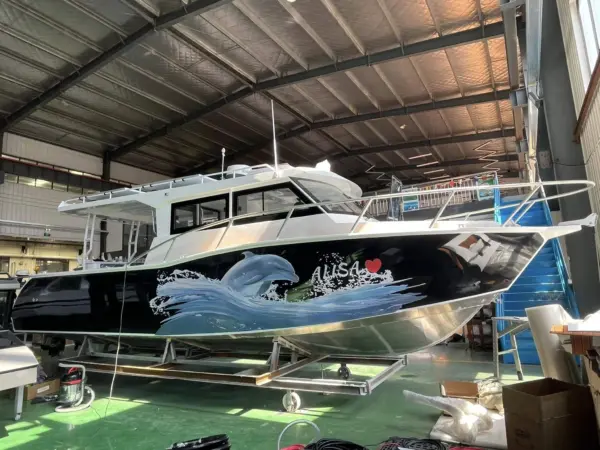 46ft 14m Aluminum Work Boat Cargo Barge Landing Craft for Sale