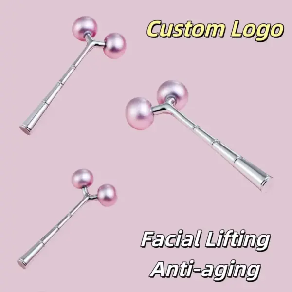 Hot Selling Anti-Aging Facial Roller Zinc Alloy Ladies Beauty Skin Care Massage Tool for Home Use or Gift Giving