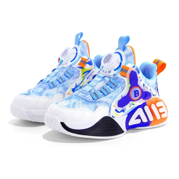 2023 Hot Selling Kids Sneakers Children's Running Walking Shoes Children's air Cushion Breathable Mesh Basketball Shoes